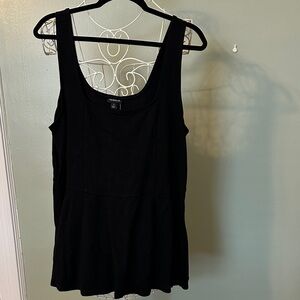 Torrid Elegant Black Tank Top